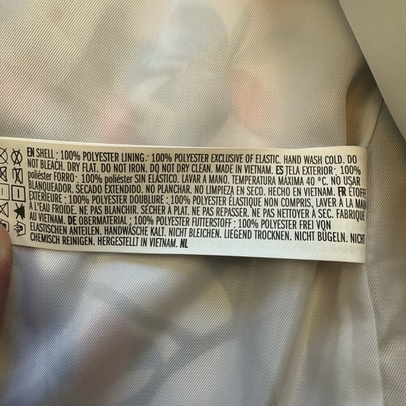 Forever 21 White Bird Floral Pattern Men’s S Zip-Up Hoodie Windbreaker - Picture 8 of 9